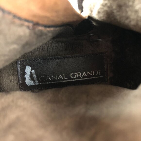 Canal Grande Women's Size 37 Pauline Dark Brown Red Side Zip Ankle Booties 13627 - Picture 15 of 16